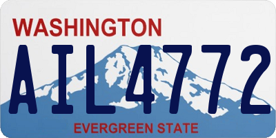 WA license plate AIL4772