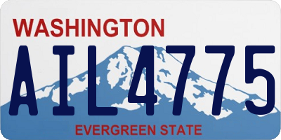 WA license plate AIL4775