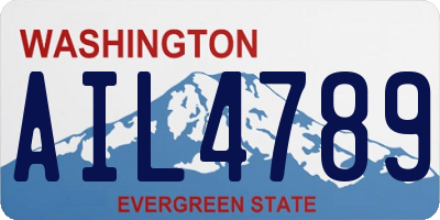 WA license plate AIL4789