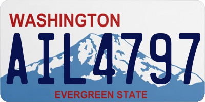 WA license plate AIL4797