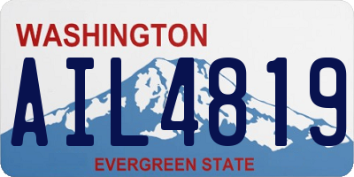WA license plate AIL4819