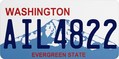 WA license plate AIL4822
