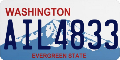 WA license plate AIL4833
