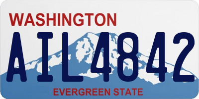 WA license plate AIL4842
