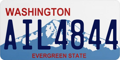 WA license plate AIL4844