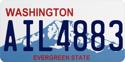 WA license plate AIL4883