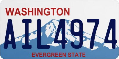 WA license plate AIL4974