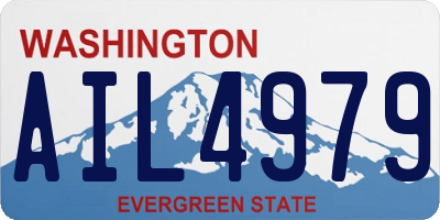 WA license plate AIL4979