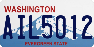 WA license plate AIL5012