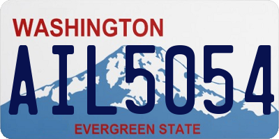 WA license plate AIL5054