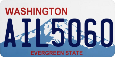 WA license plate AIL5060
