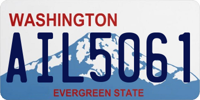 WA license plate AIL5061
