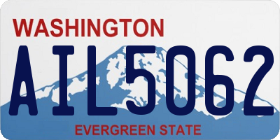 WA license plate AIL5062