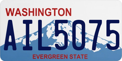WA license plate AIL5075