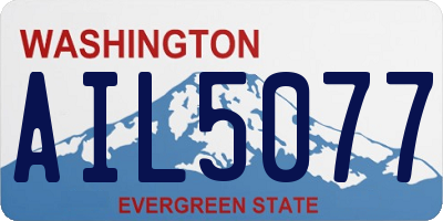WA license plate AIL5077