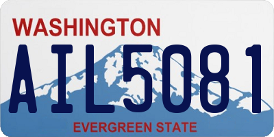 WA license plate AIL5081