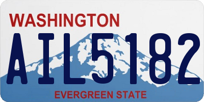 WA license plate AIL5182