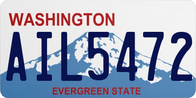 WA license plate AIL5472