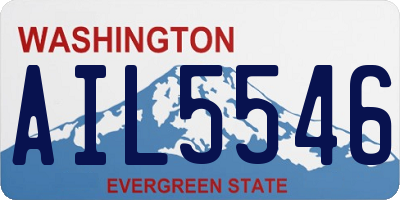 WA license plate AIL5546