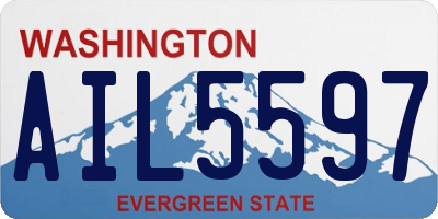 WA license plate AIL5597