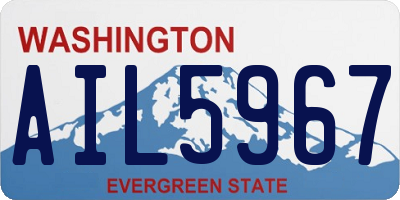 WA license plate AIL5967