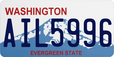 WA license plate AIL5996
