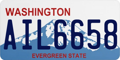 WA license plate AIL6658