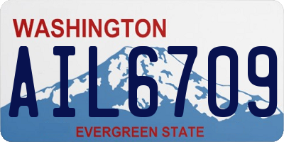 WA license plate AIL6709