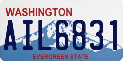 WA license plate AIL6831
