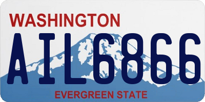 WA license plate AIL6866