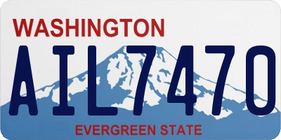 WA license plate AIL7470