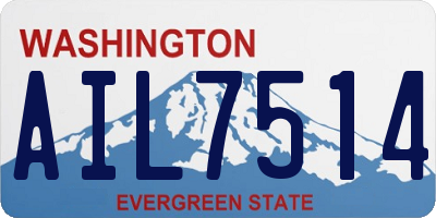 WA license plate AIL7514