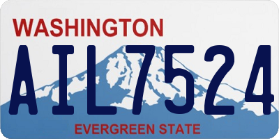WA license plate AIL7524
