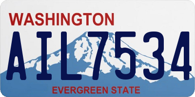 WA license plate AIL7534