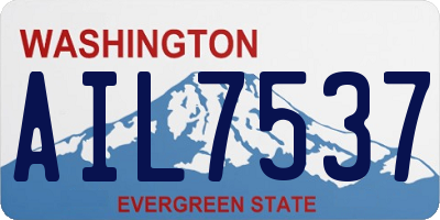 WA license plate AIL7537