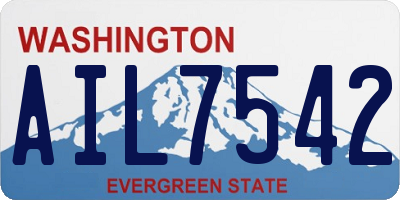 WA license plate AIL7542