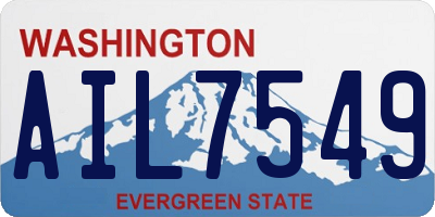 WA license plate AIL7549