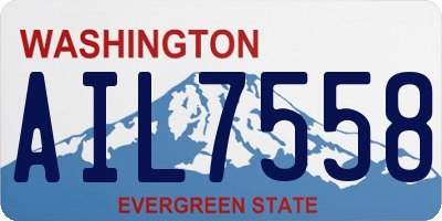 WA license plate AIL7558