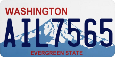 WA license plate AIL7565