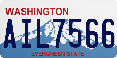 WA license plate AIL7566