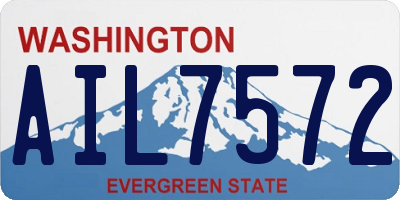WA license plate AIL7572
