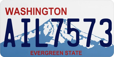 WA license plate AIL7573