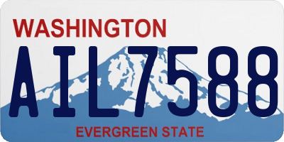 WA license plate AIL7588