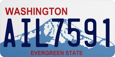 WA license plate AIL7591