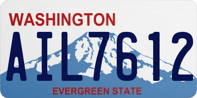 WA license plate AIL7612