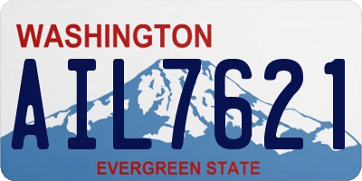 WA license plate AIL7621