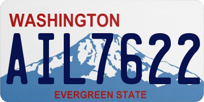 WA license plate AIL7622
