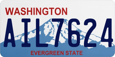 WA license plate AIL7624