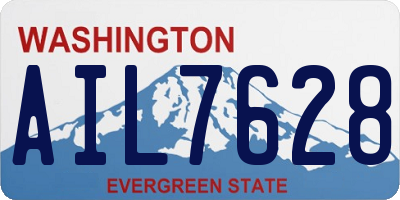 WA license plate AIL7628