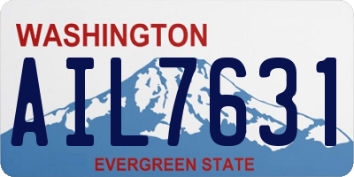 WA license plate AIL7631